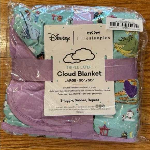 Little sleepies princess dreams cloud blanket